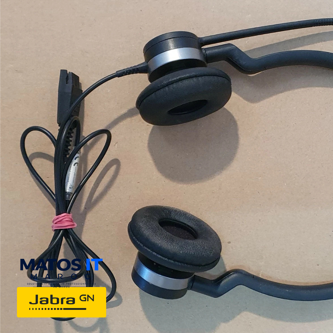 Jabra BIZ 2300 Duo QD Reconditionné – Casque Modulable Centre d'Appel – Image 2