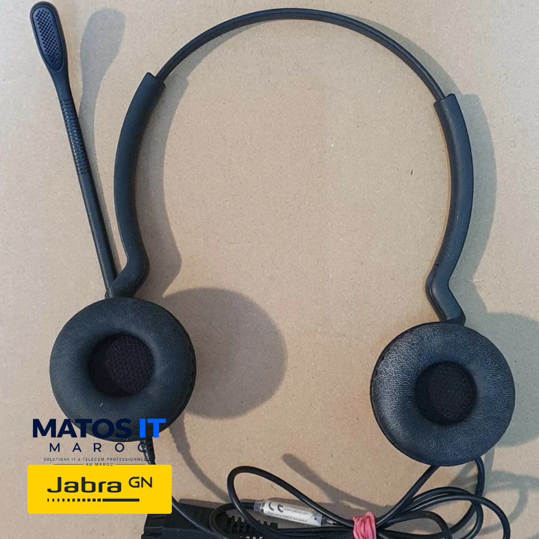 Jabra BIZ 2300 Duo QD Reconditionné – Casque Modulable Centre d'Appel – Image 3